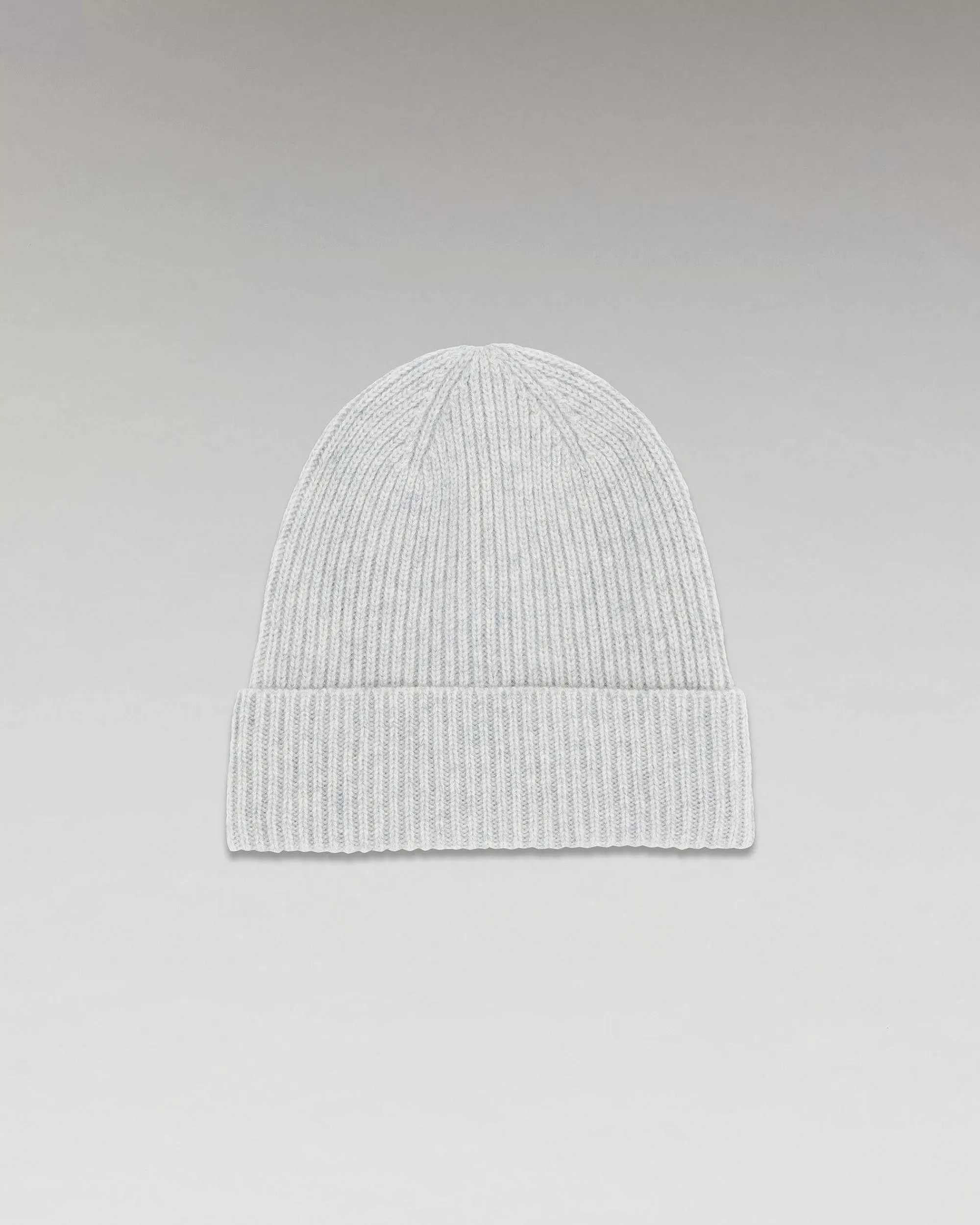 Hot FROM FUTURE Bonnet A Revers A Petites Cotes Gris Chine Clair