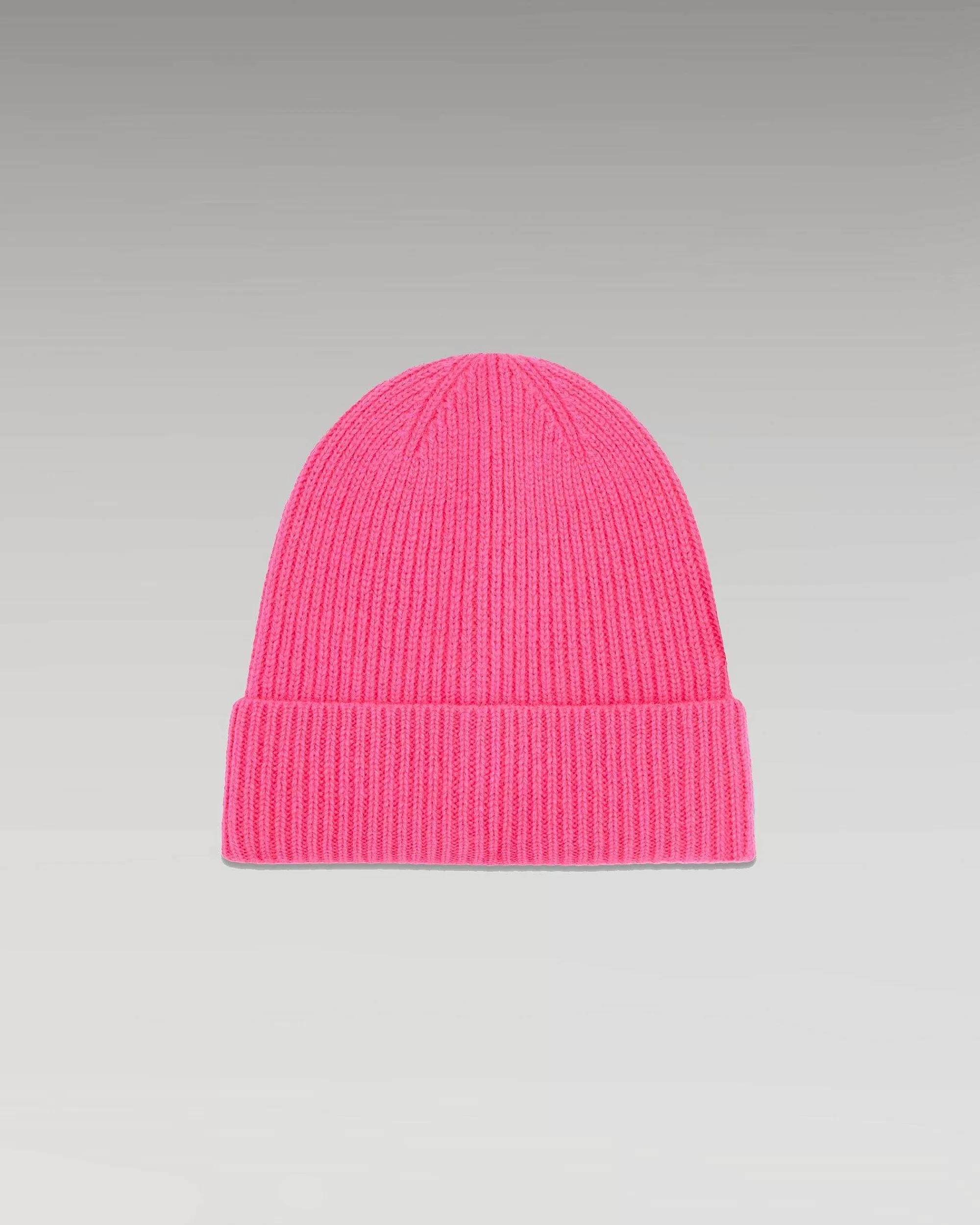 Fashion FROM FUTURE Bonnet A Revers A Petites Cotes Holiday Pink
