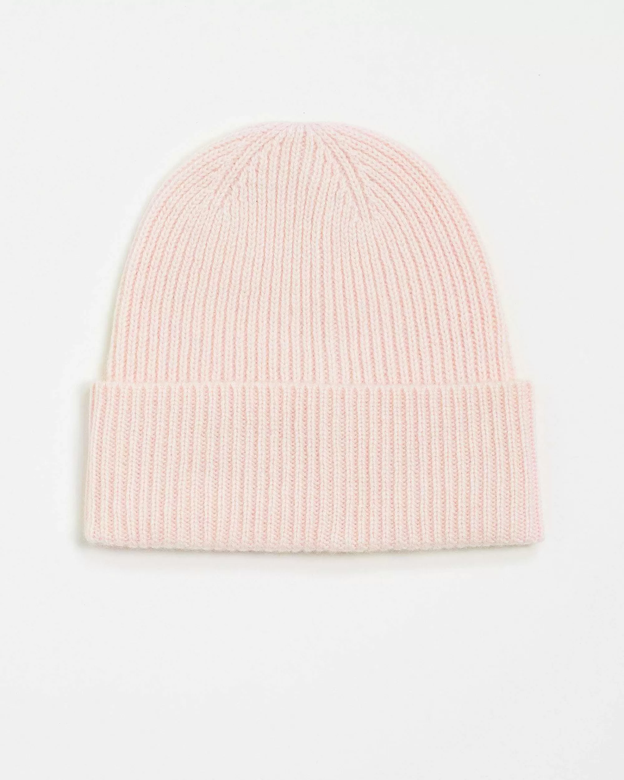 Cheap FROM FUTURE Bonnet A Revers A Petites Cotes Rose Poudre