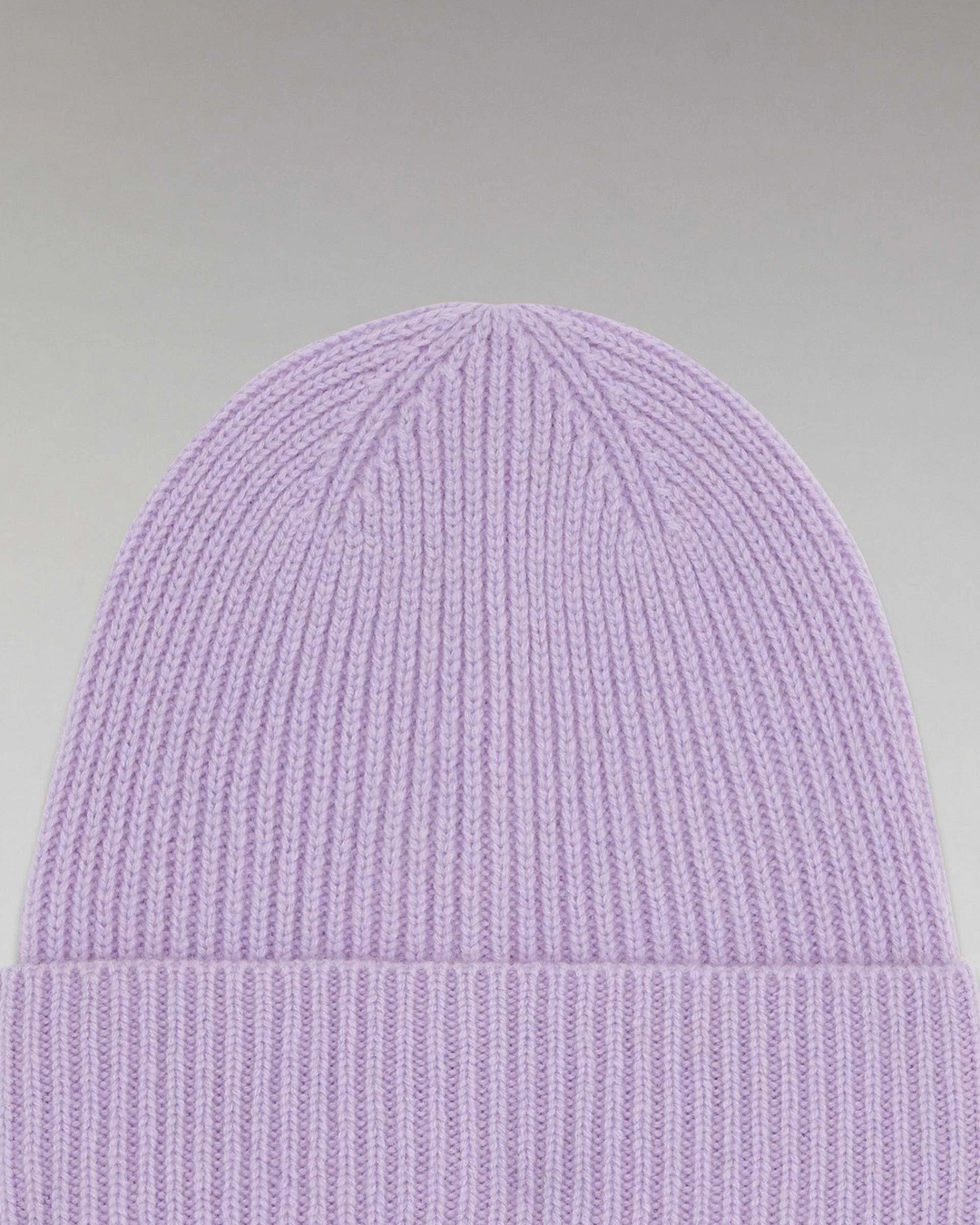 Best Sale FROM FUTURE Bonnet A Revers A Petites Cotes Sweet Lilac