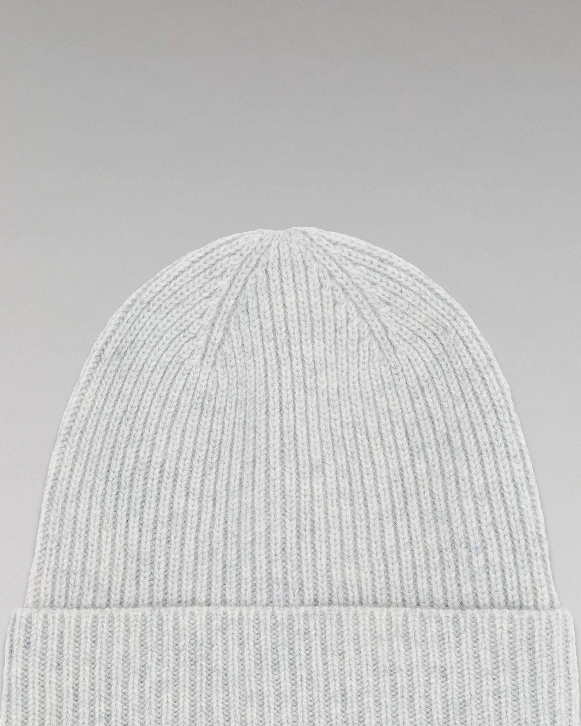 Hot FROM FUTURE Bonnet A Revers A Petites Cotes Gris Chine Clair