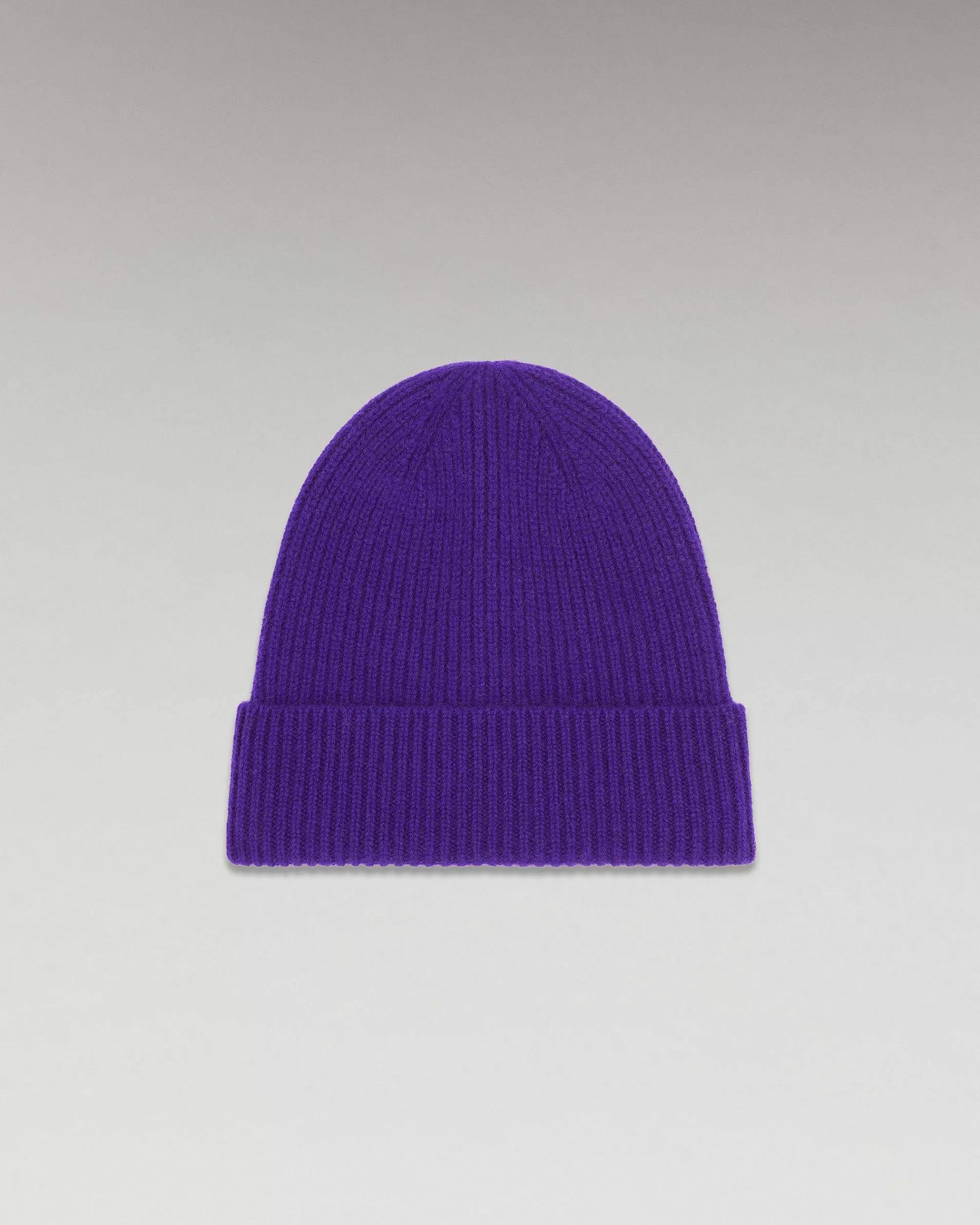 Store FROM FUTURE Bonnet A Revers A Petites Cotes Winter Purple