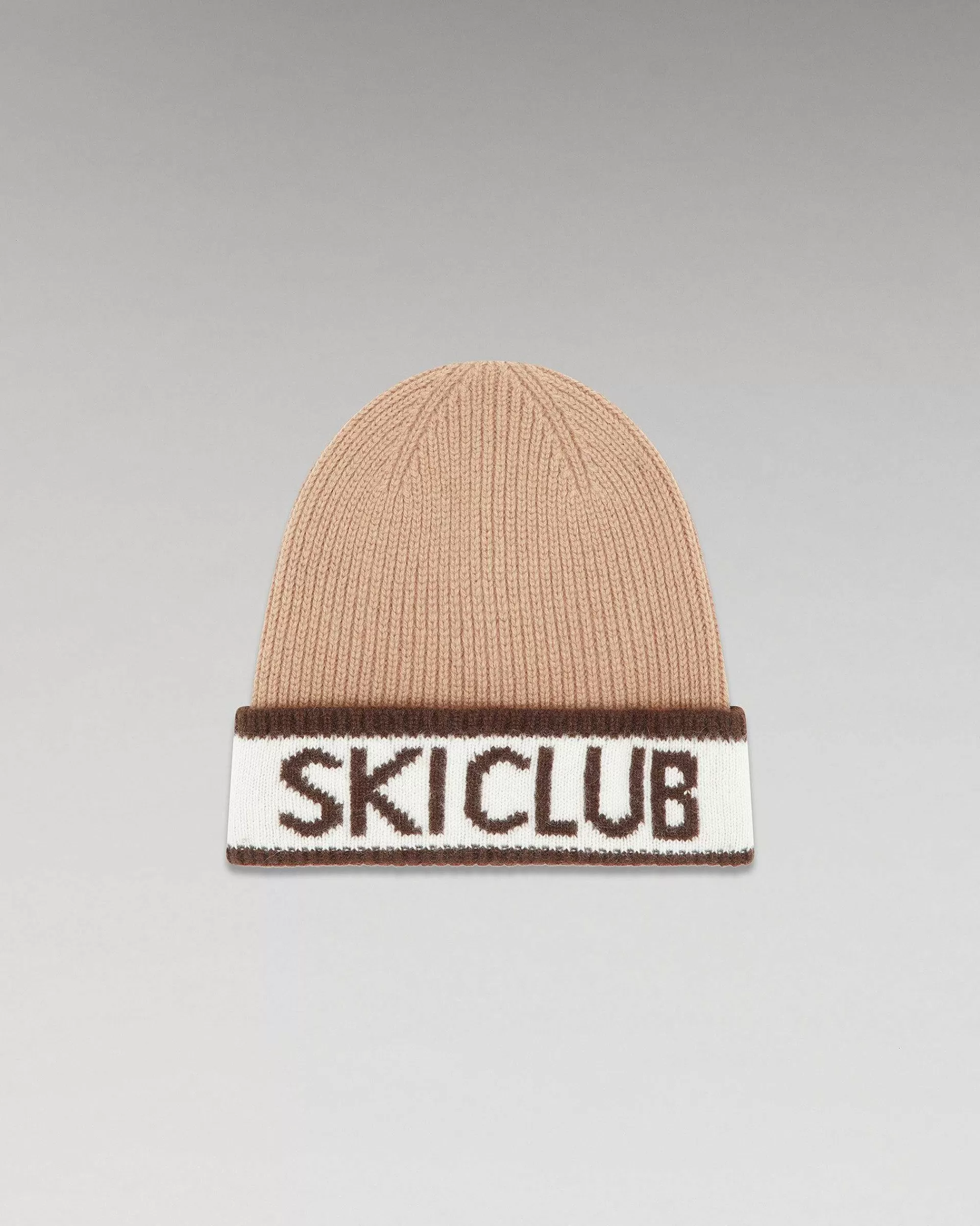 Cheap FROM FUTURE Bonnet A Revers Ski Club Camel