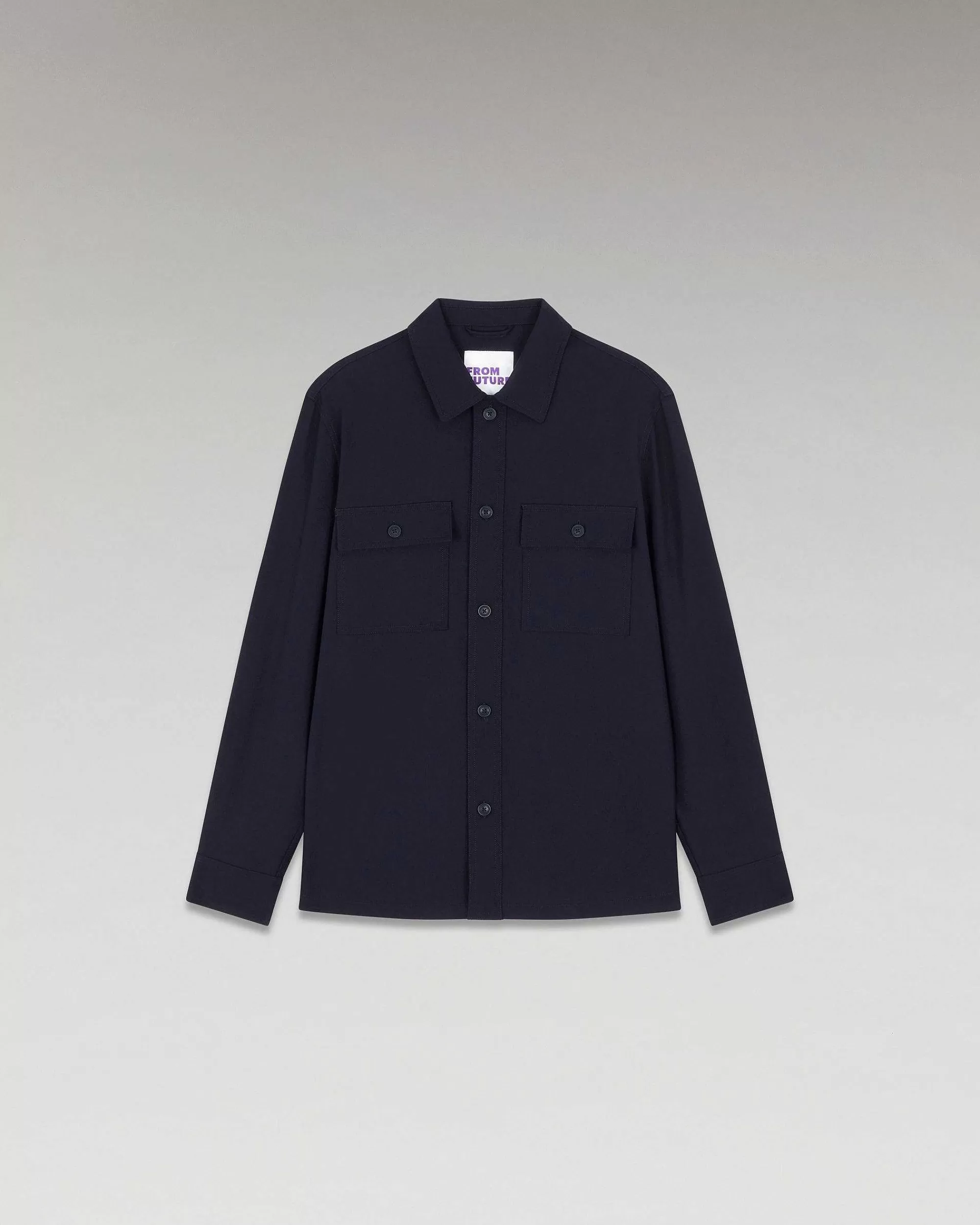 Outlet FROM FUTURE Chemise Regular Poches Navy