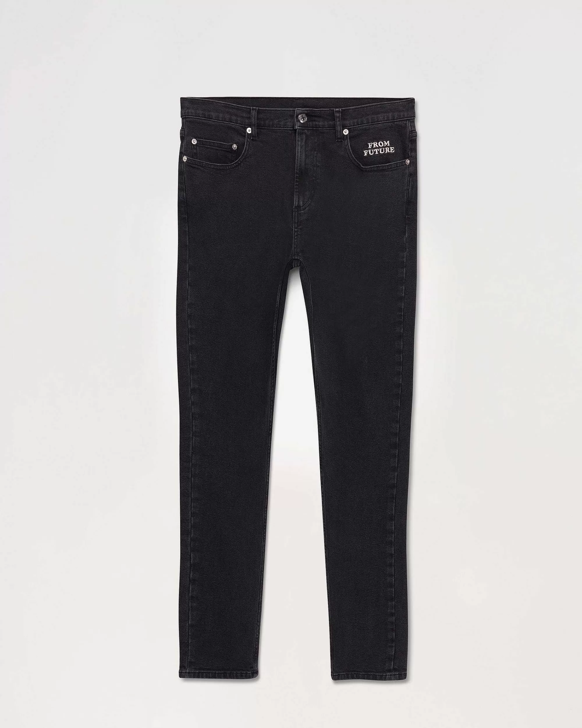 Fashion FROM FUTURE Jean Skinny John Washed Black