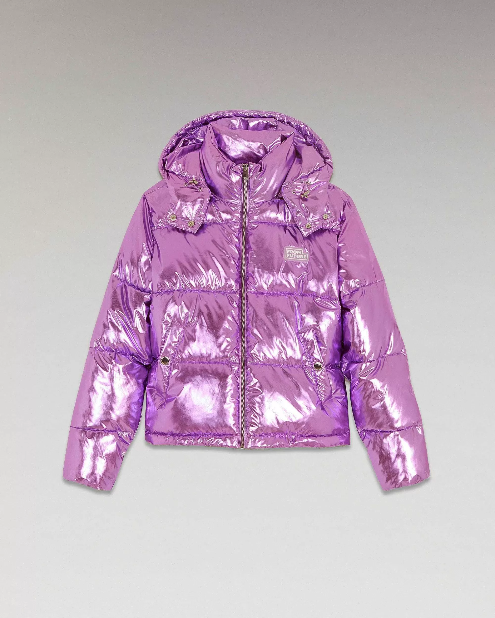 Shop FROM FUTURE Outerwear Doudoune Metallise Metallic Lilac