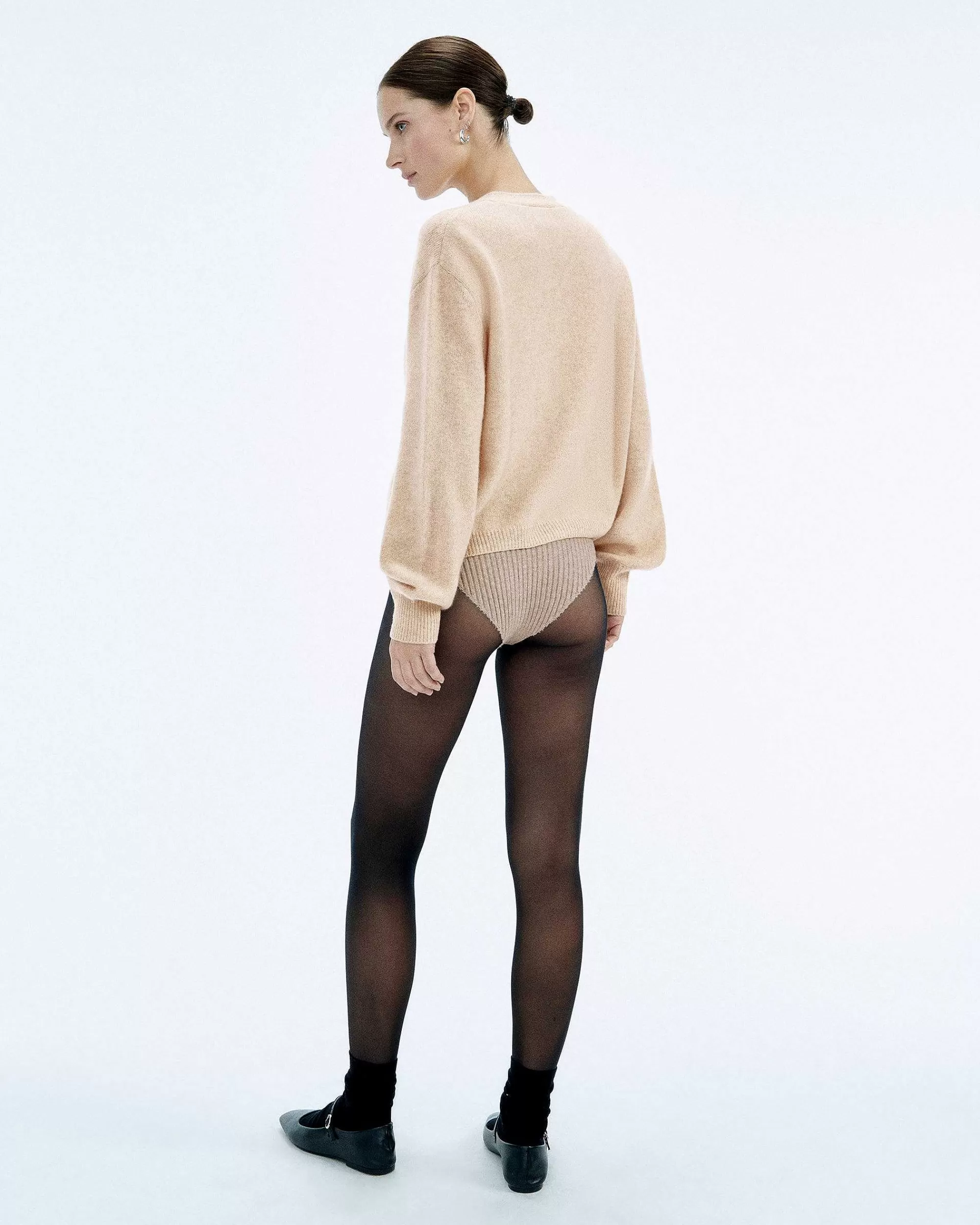 Outlet FROM FUTURE Pull Cardigan Beige Chine