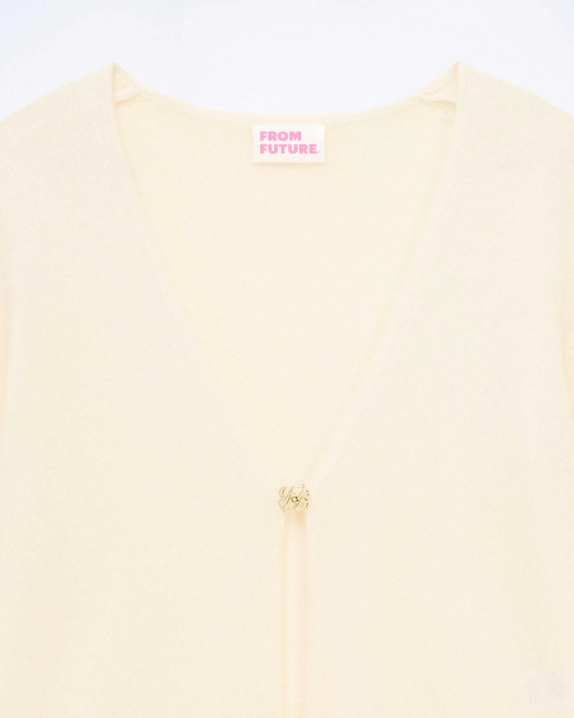 Best FROM FUTURE Pull Cardigan Ecru