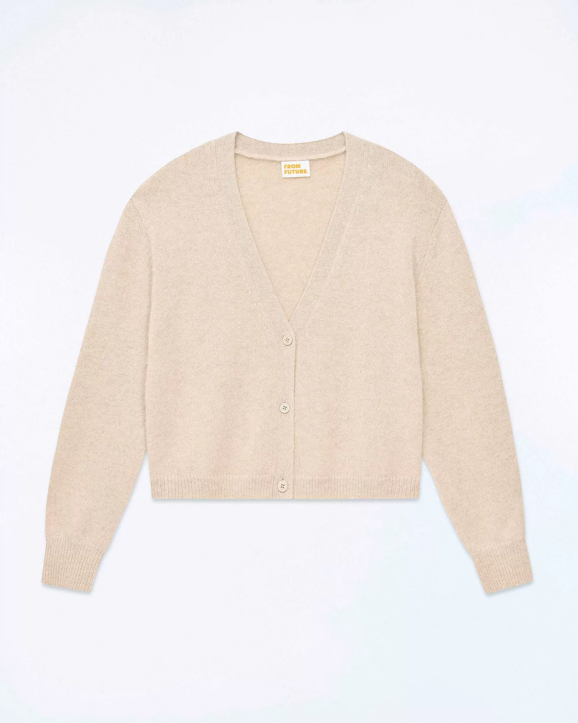 Cheap FROM FUTURE Pull Cardigan Beige Chine