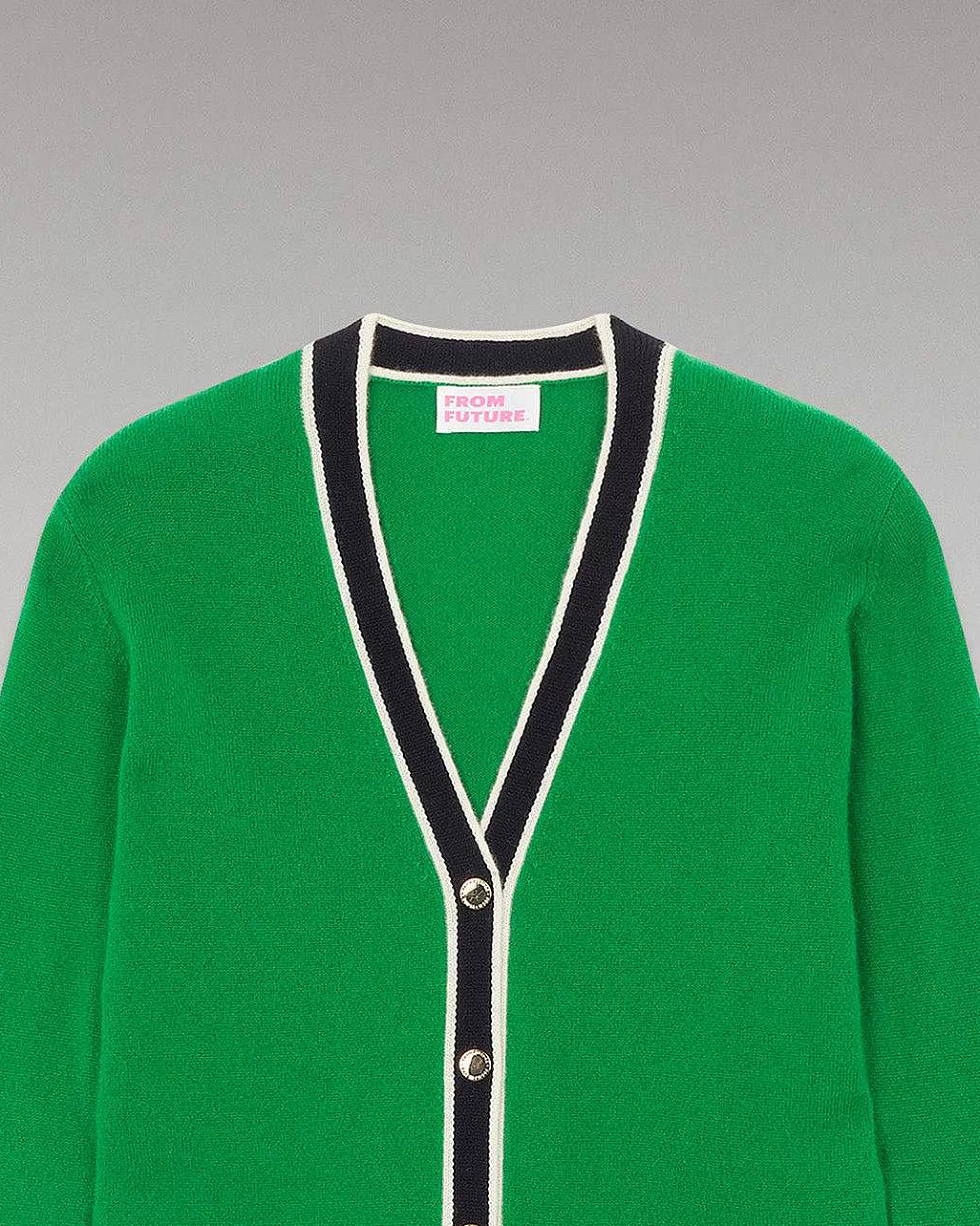 Cheap FROM FUTURE Pull Cardigan Leger Vert Gazon