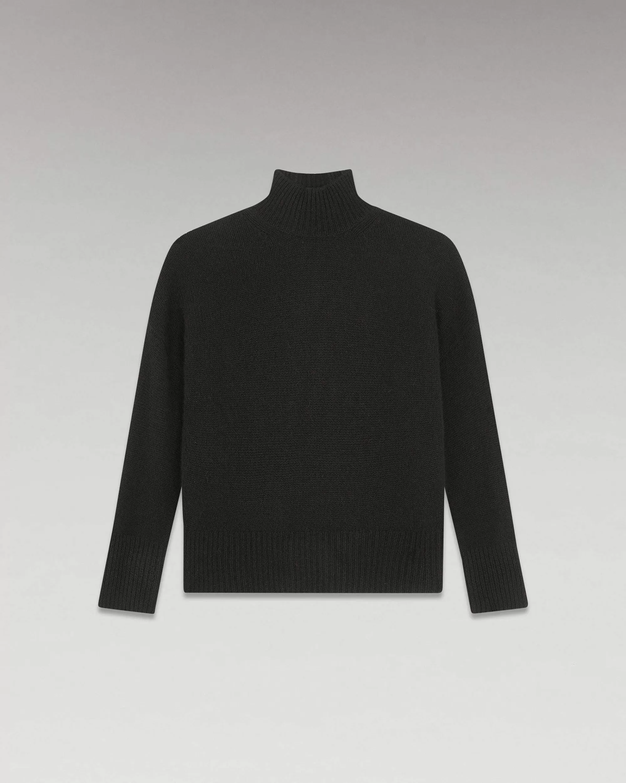 Cheap FROM FUTURE Pull Col Montant Oversize Noir