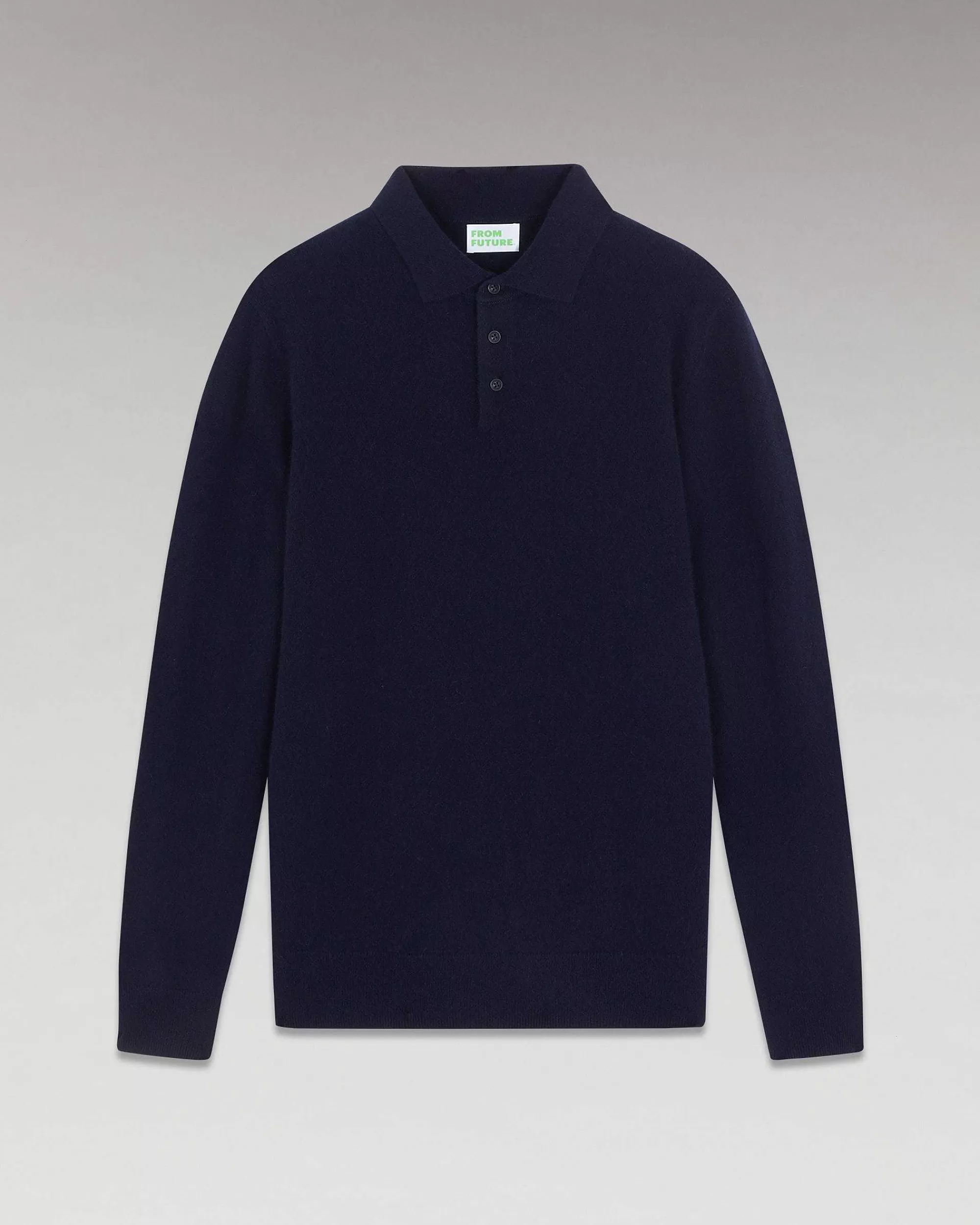 Store FROM FUTURE Pull Col Polo Basique Navy