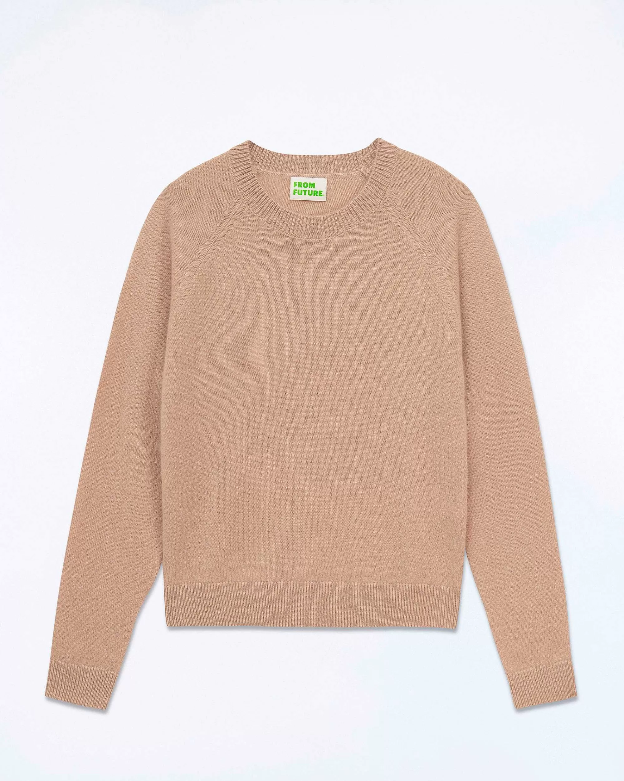 Best Sale FROM FUTURE Pull Col Rond Manches Raglan Light Tropical Camel