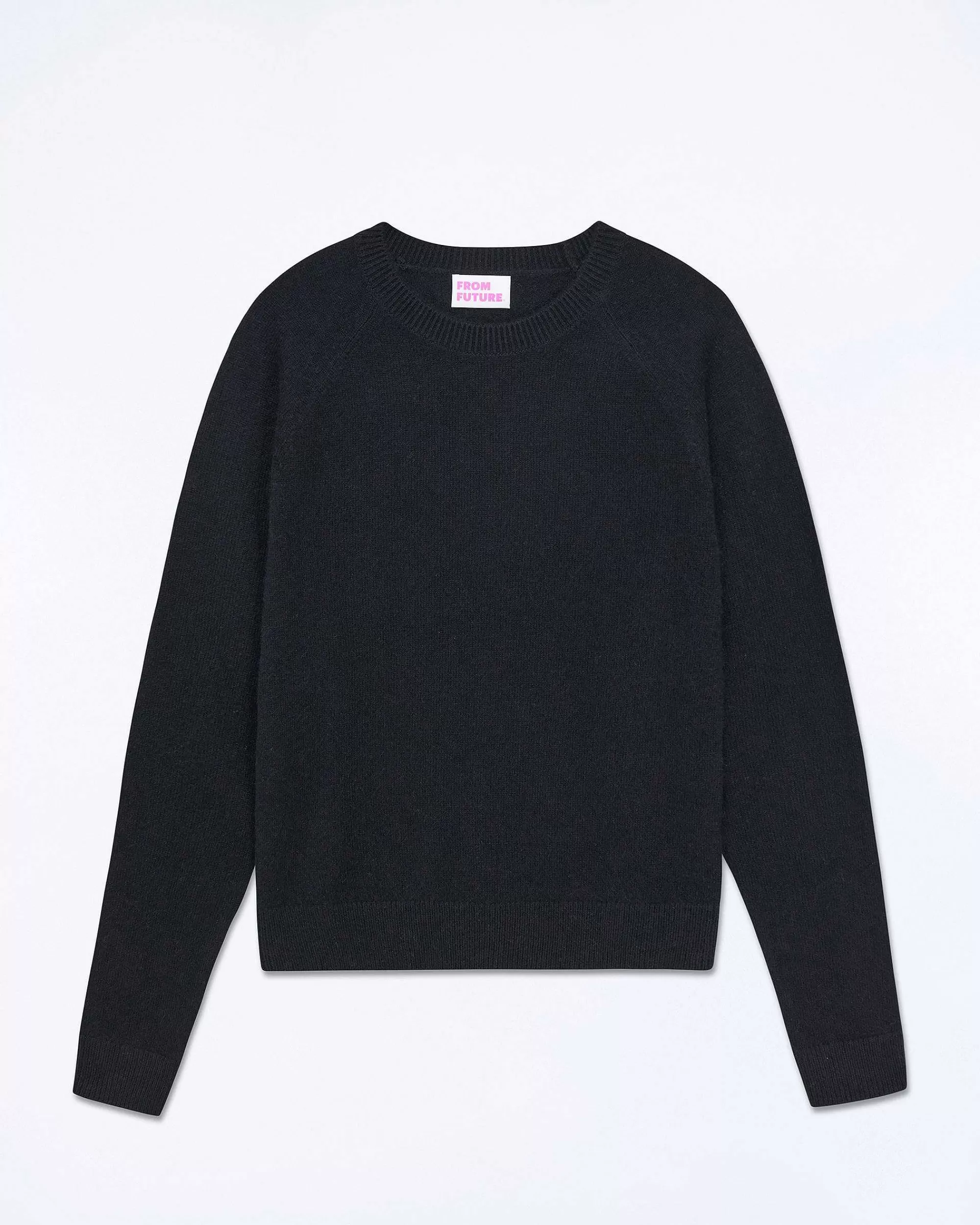 Clearance FROM FUTURE Pull Col Rond Manches Raglan Light Noir