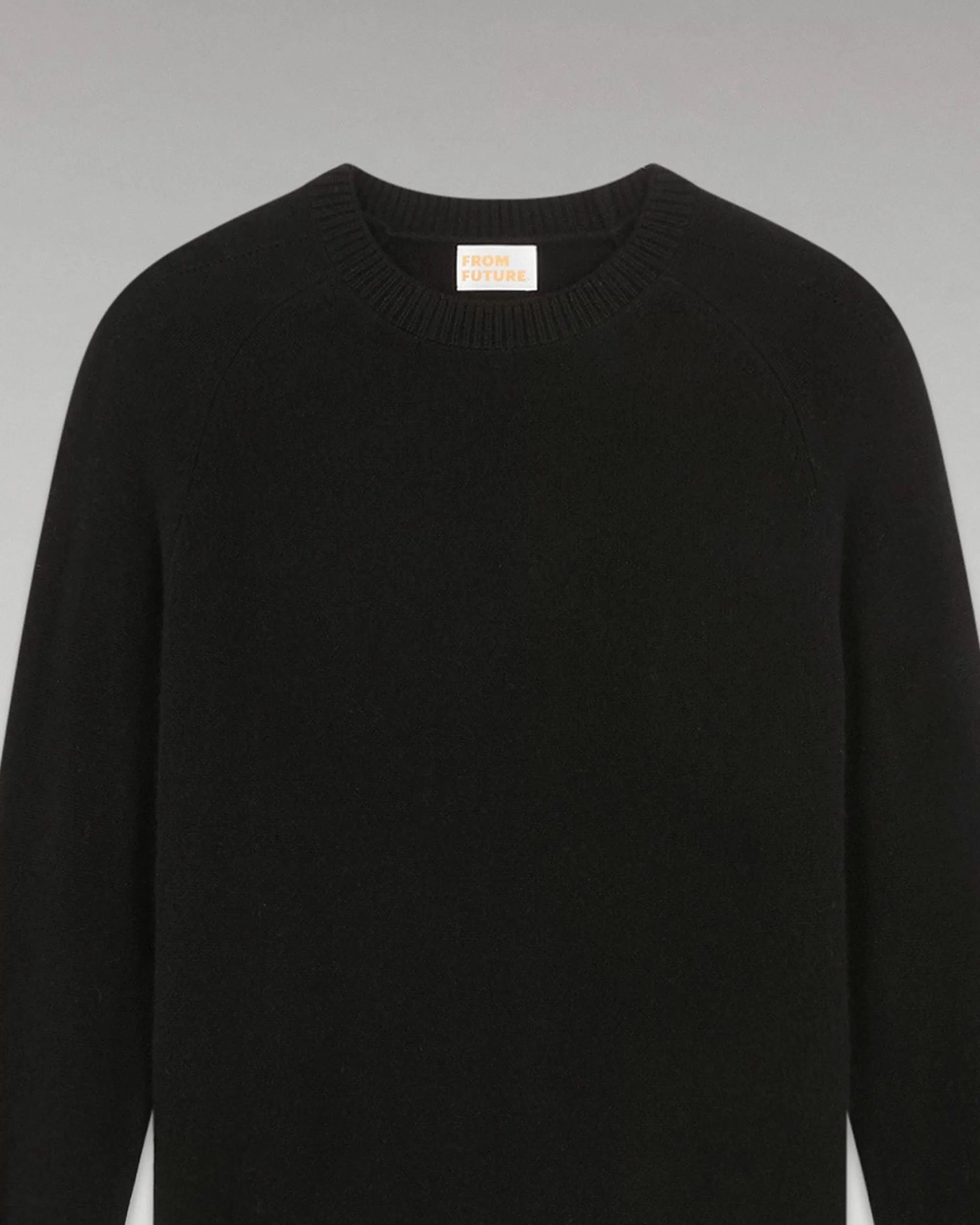 Cheap FROM FUTURE Pull Col Rond Oversize Leger Noir