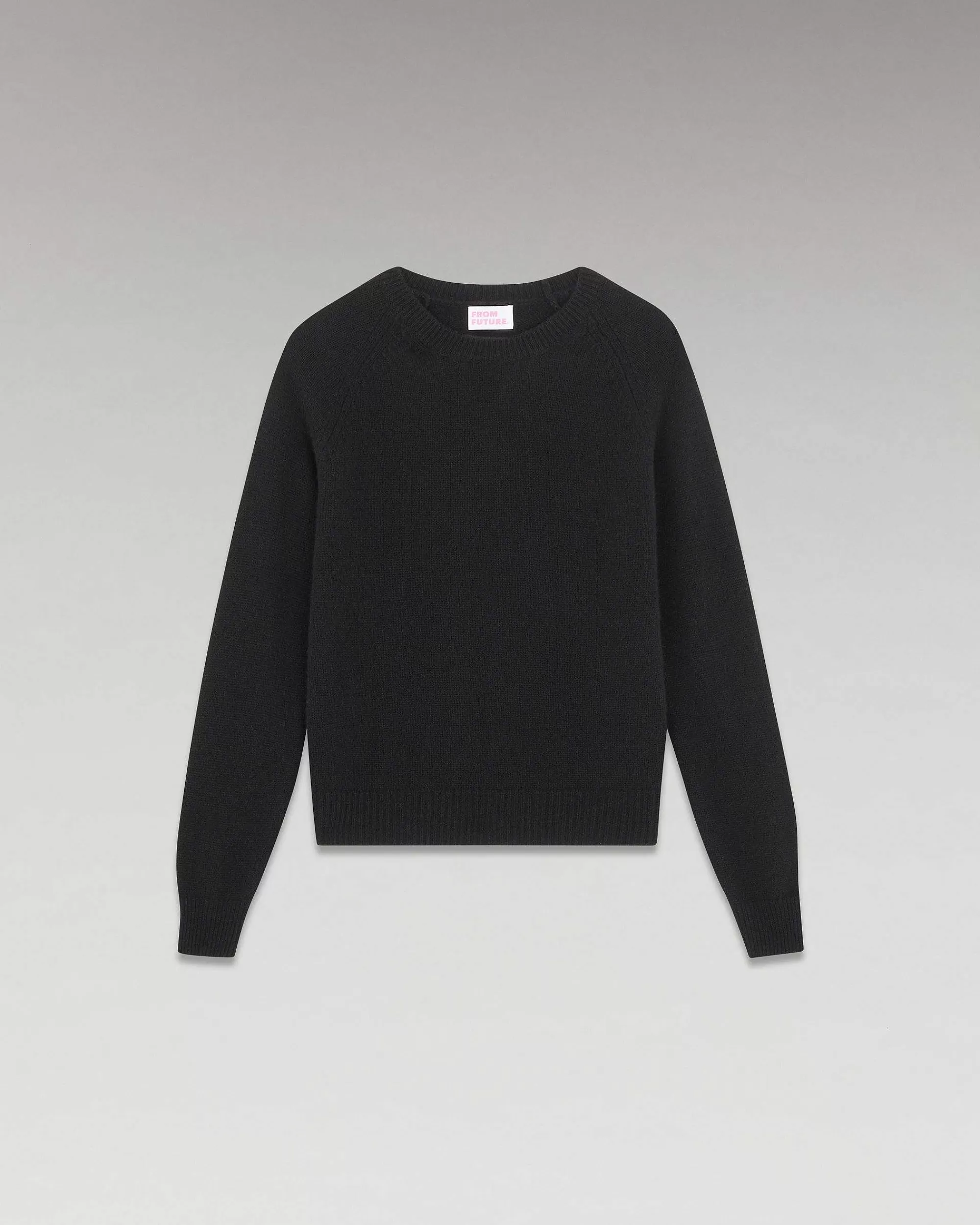 Discount FROM FUTURE Pull Col Rond Raglan Oversize Noir