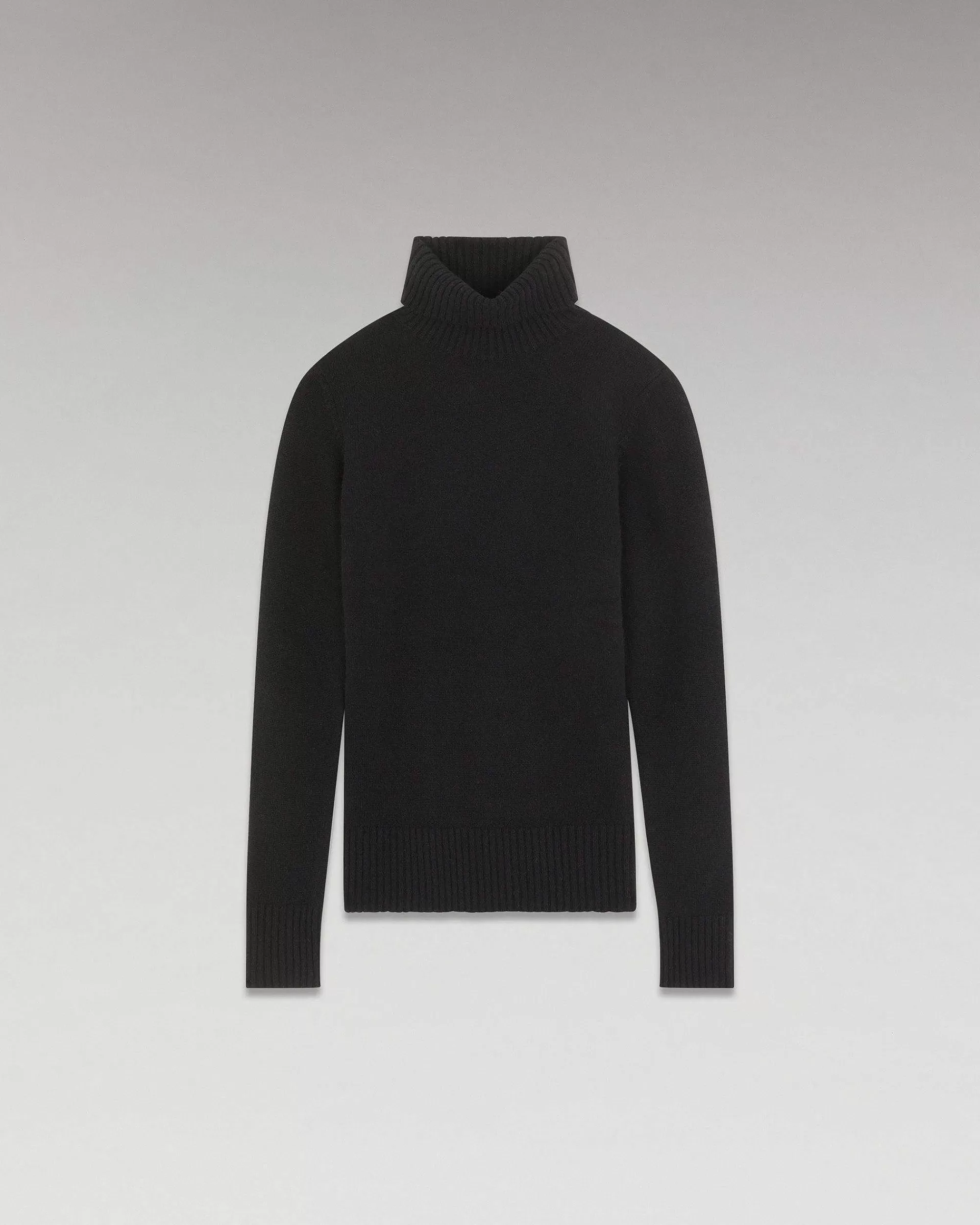 Online FROM FUTURE Pull Col Roule Basique Noir