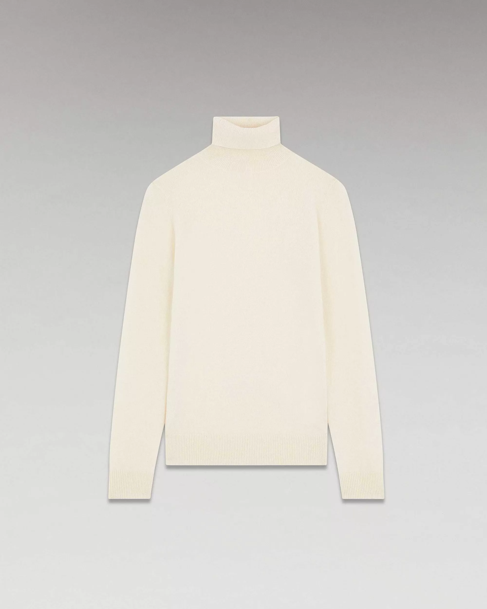 Best FROM FUTURE Pull Col Roule Basique Ecru