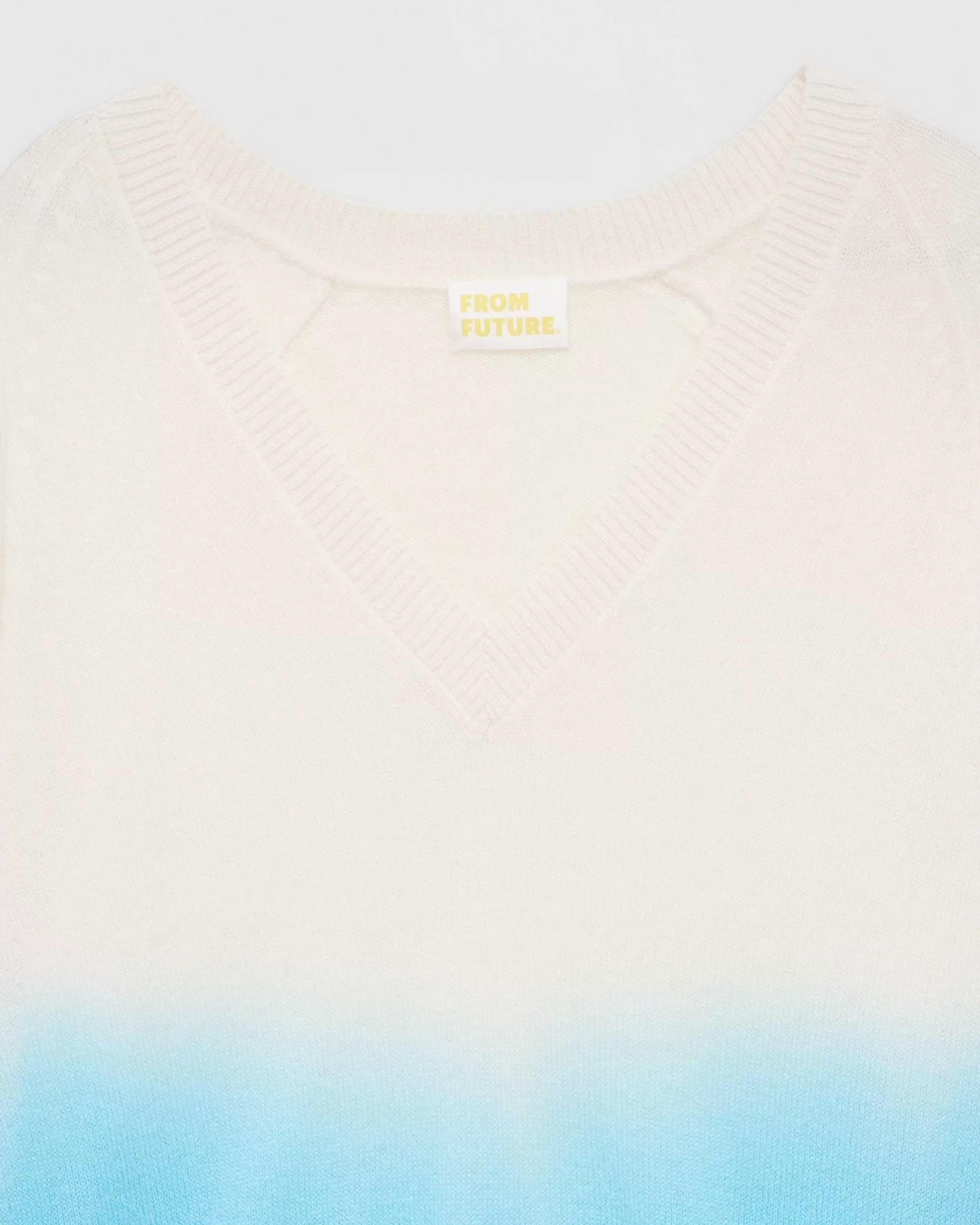 Store FROM FUTURE Pull Col V Dip Dye Leger Dd Water Blue