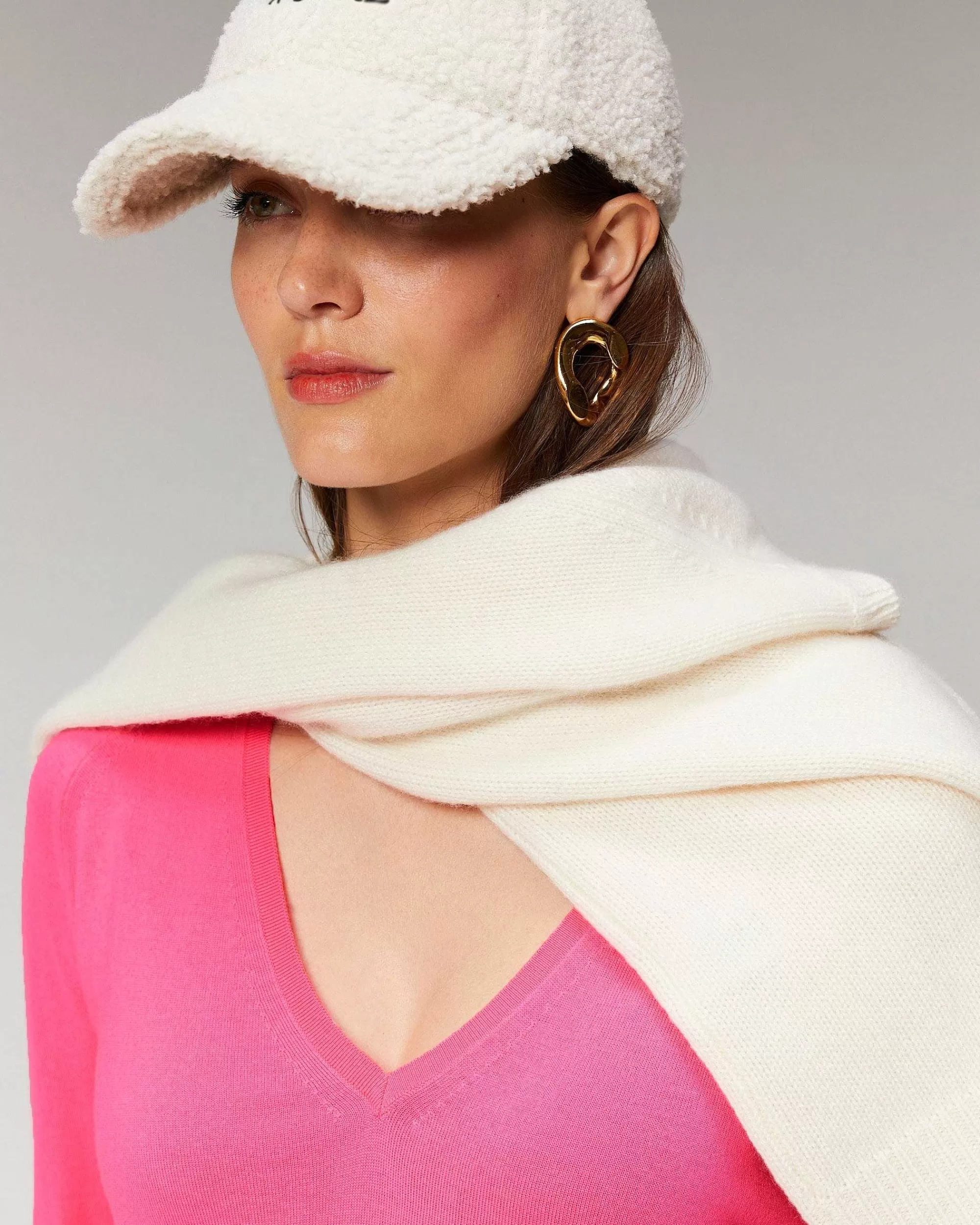 Fashion FROM FUTURE Pull Col V Oversize Violet Fluo