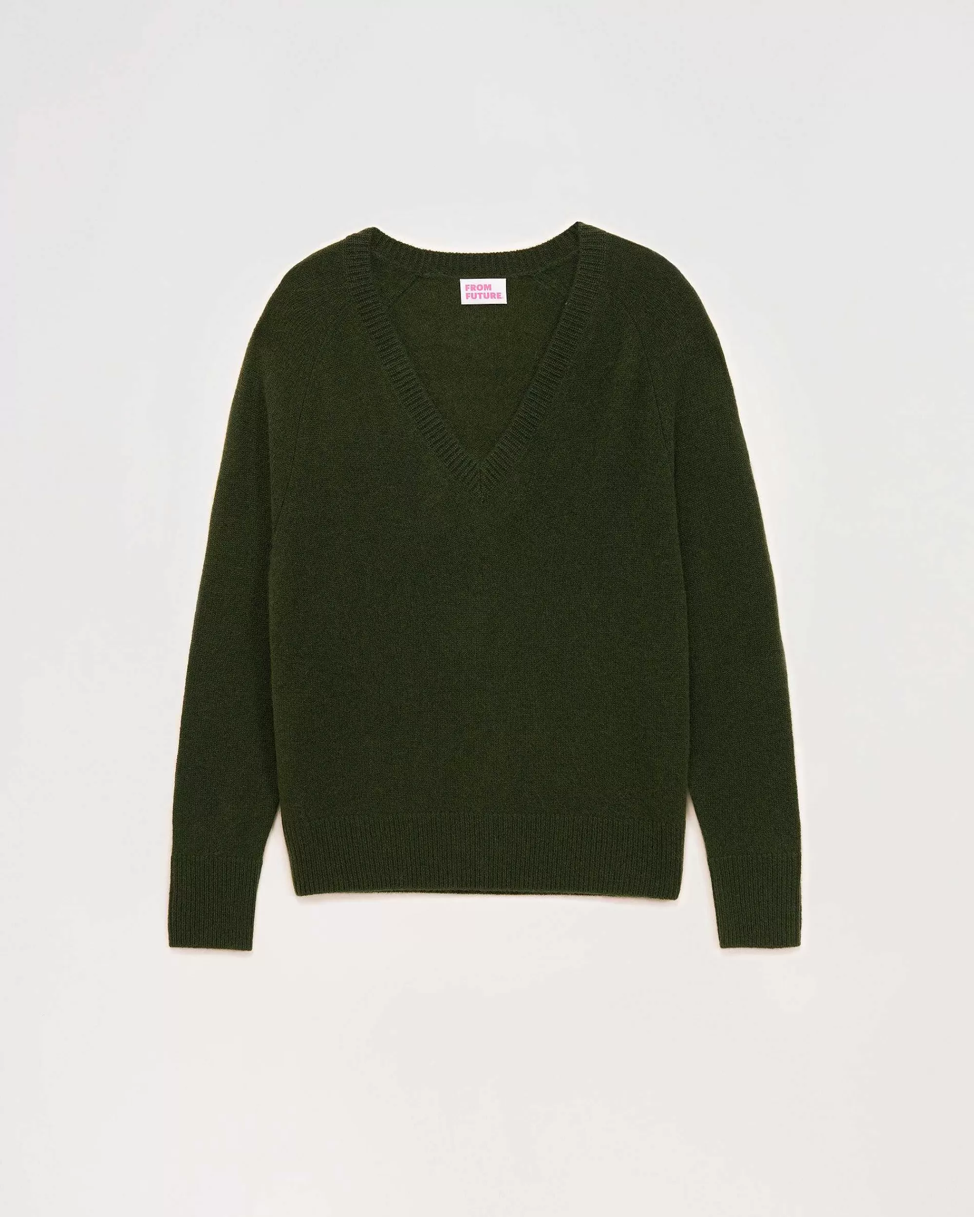 Flash Sale FROM FUTURE Pull Col V Oversize Leger Kaki