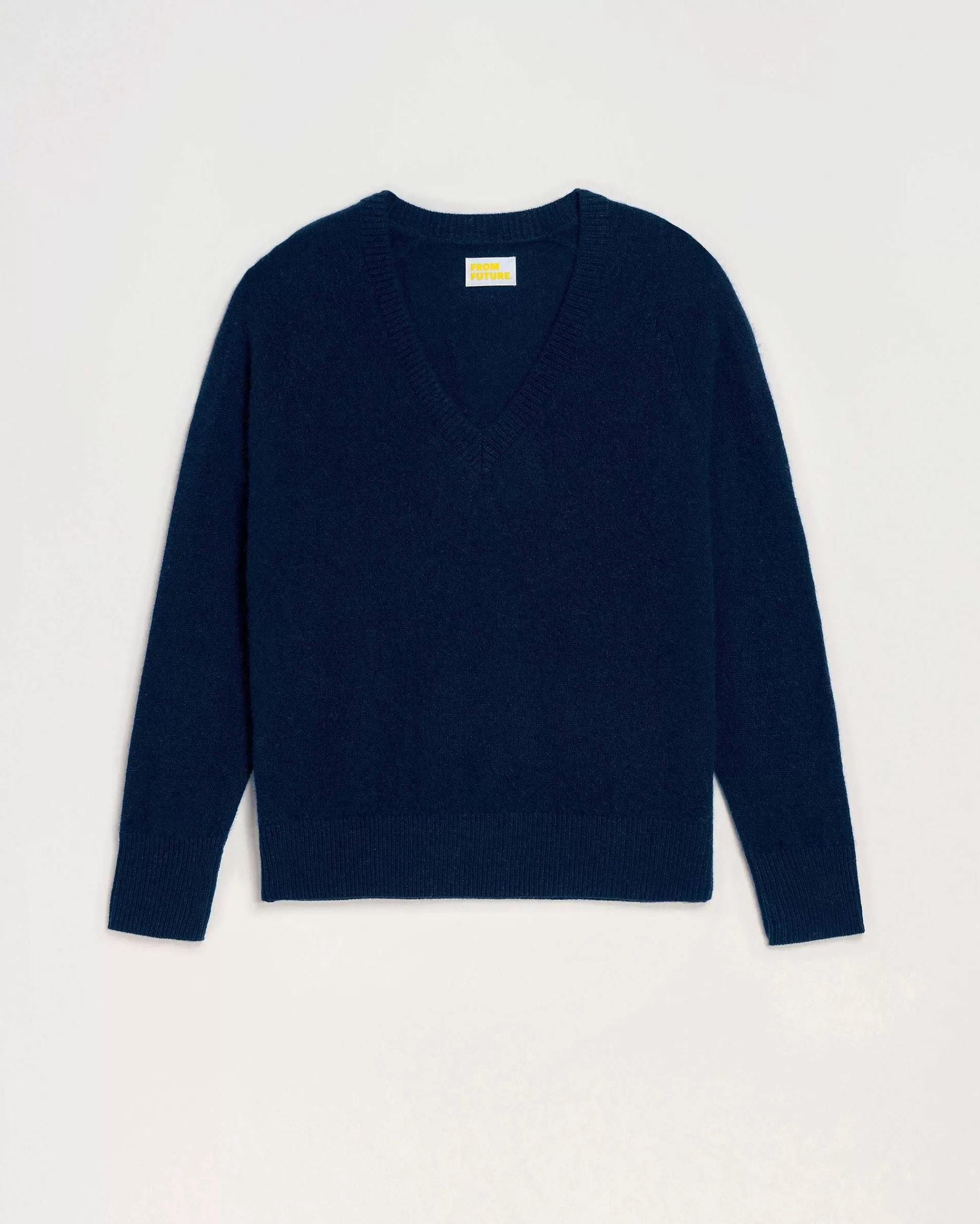 Best FROM FUTURE Pull Col V Oversize Leger Navy