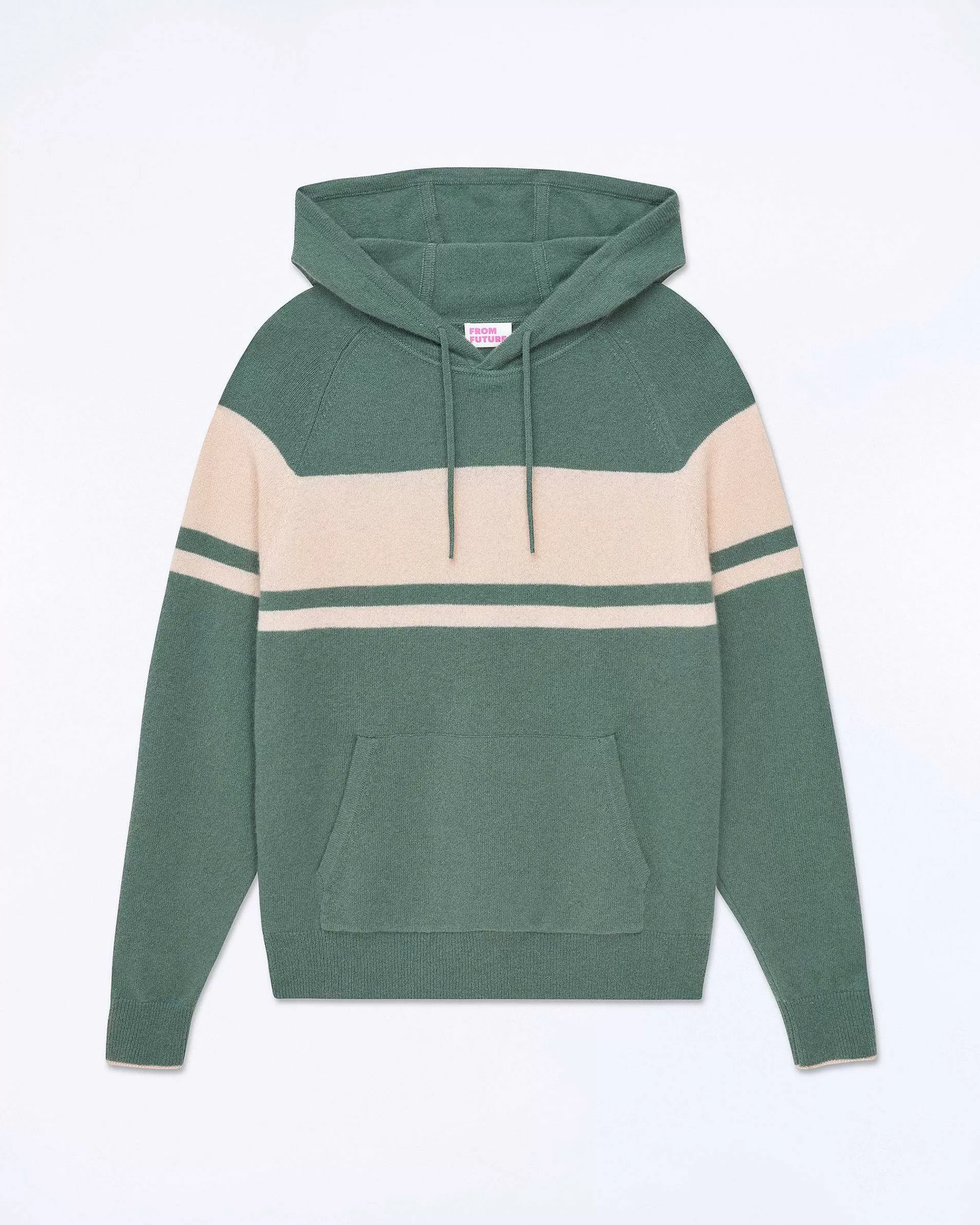 Online FROM FUTURE Pull Hoodie Washed Green