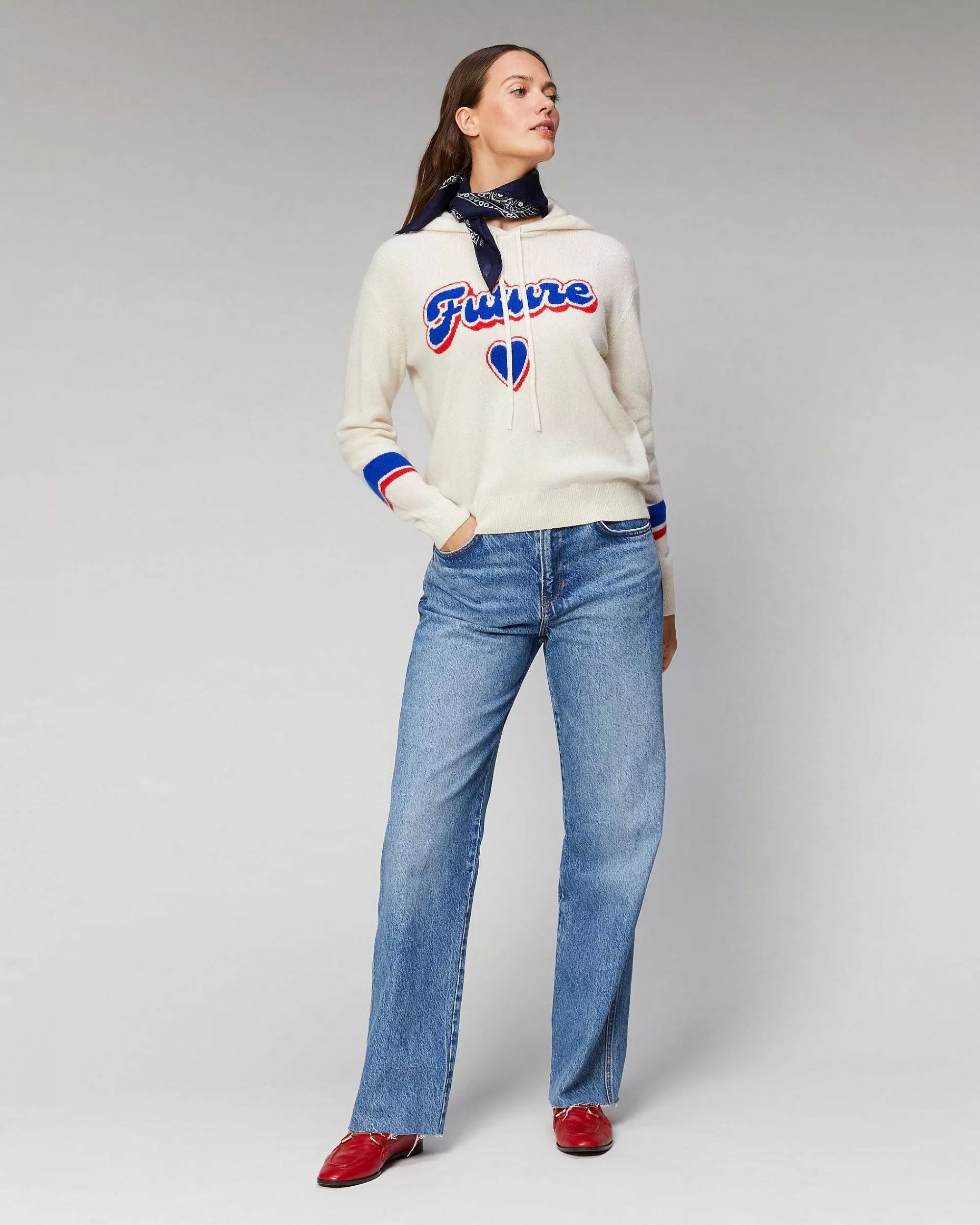 Flash Sale FROM FUTURE Pull Hoodie Future Leger Ecru
