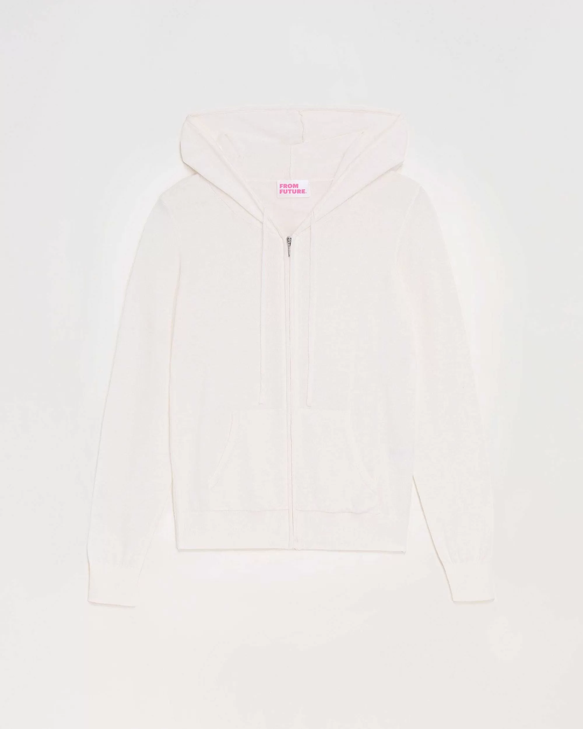 Cheap FROM FUTURE Pull Hoodie Zippe Ecru