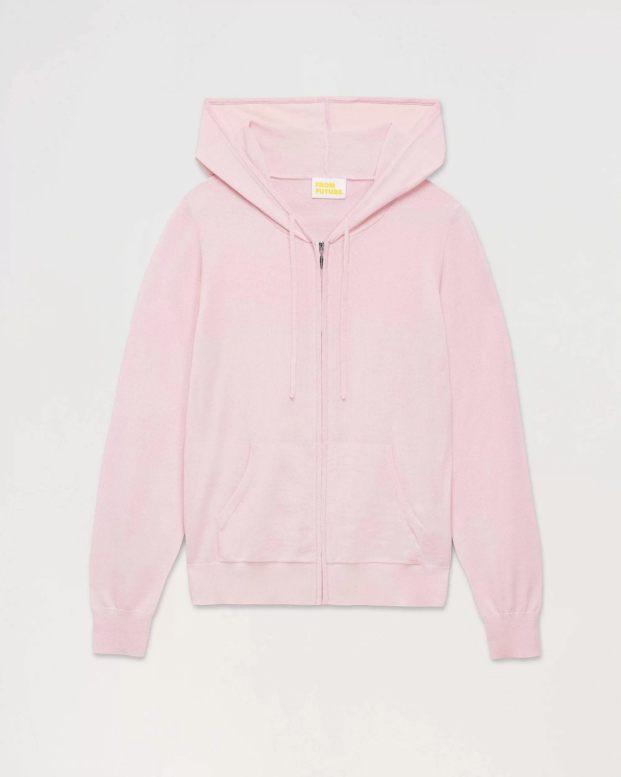 New FROM FUTURE Pull Hoodie Zippe Rose Poudre