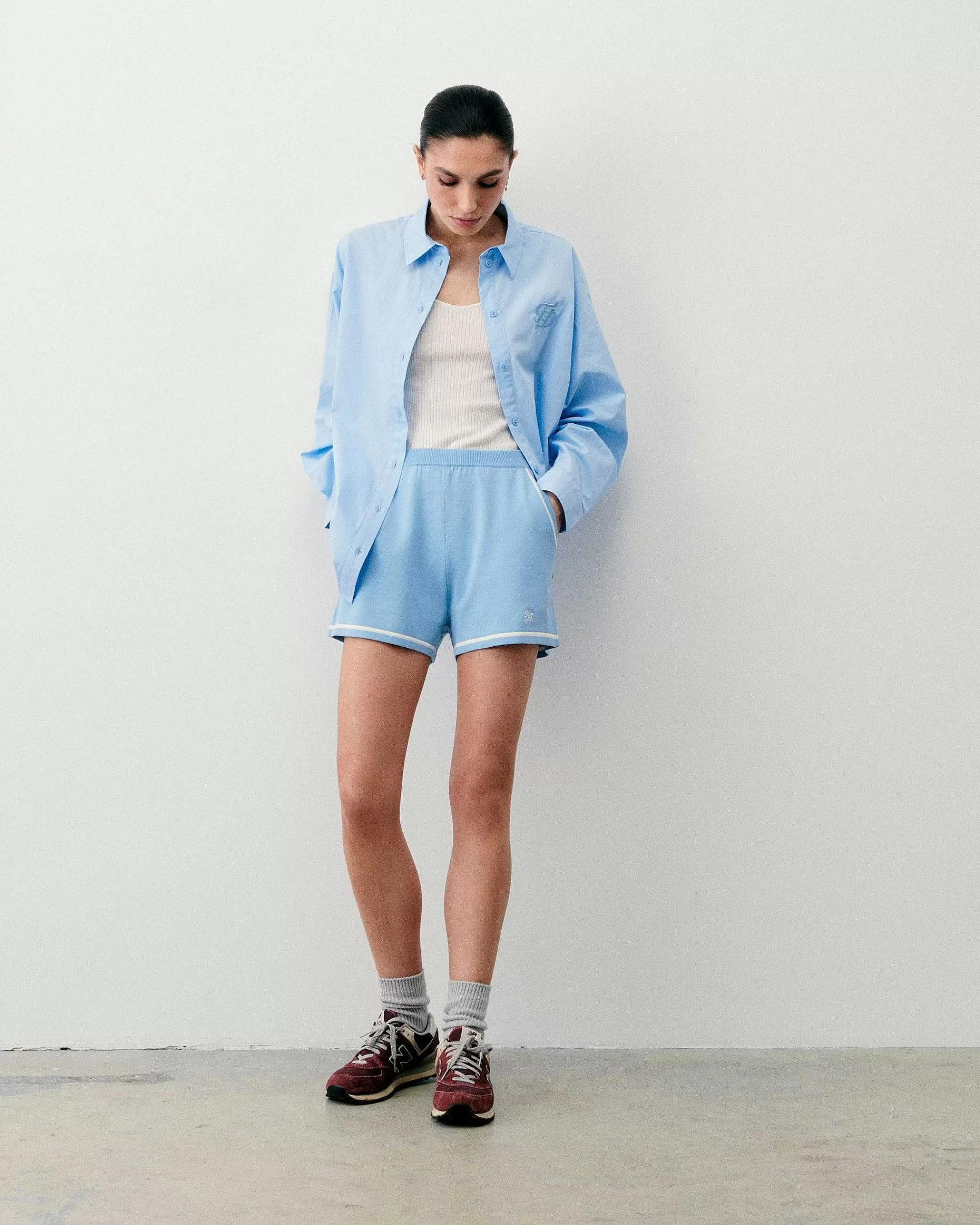 Hot FROM FUTURE Short Court Baby Blue