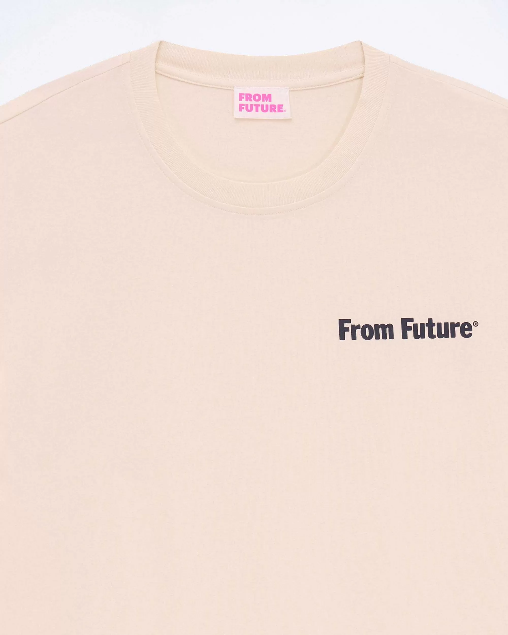 Hot FROM FUTURE T-Shirt Col Rond Sable