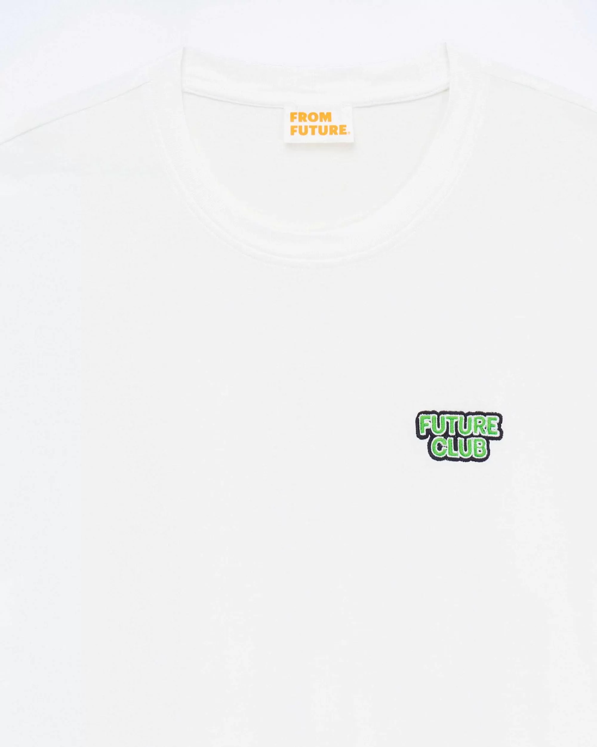 Clearance FROM FUTURE T-Shirt Col Rond Future Club Blanc