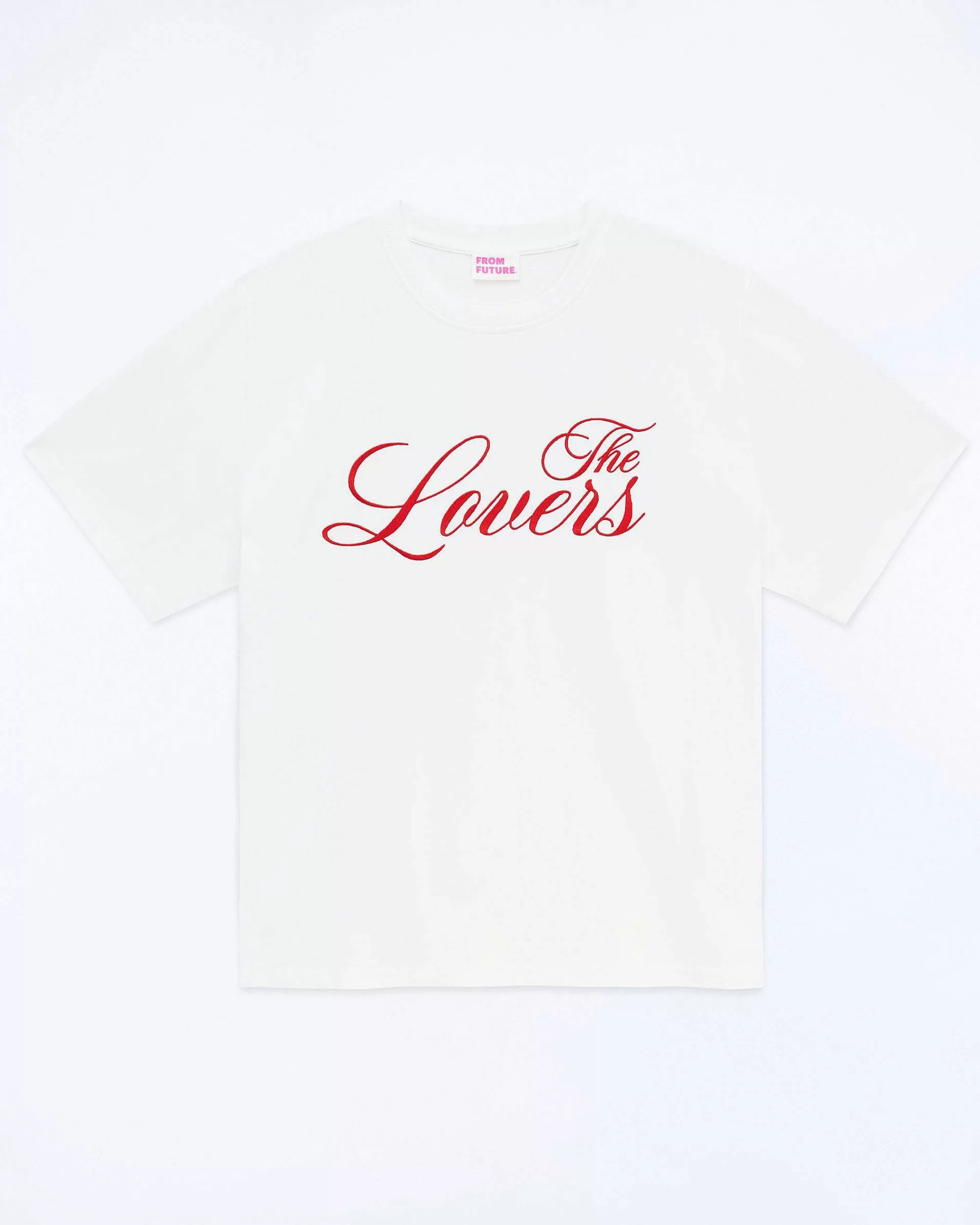 Outlet FROM FUTURE T-Shirt Col Rond Manches Courtes Blanc