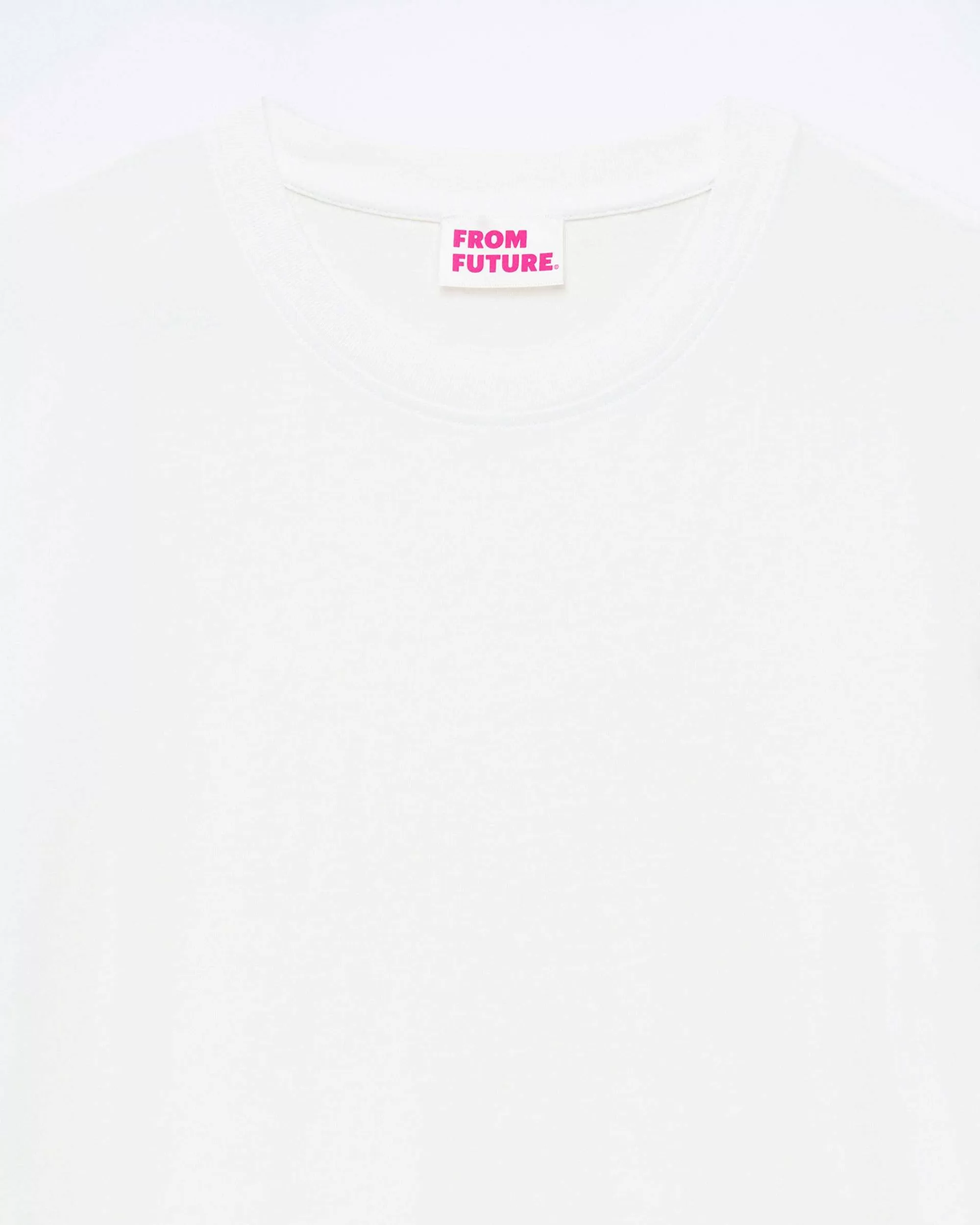 Sale FROM FUTURE T-Shirt Col Rond Manches Courtes Blanc