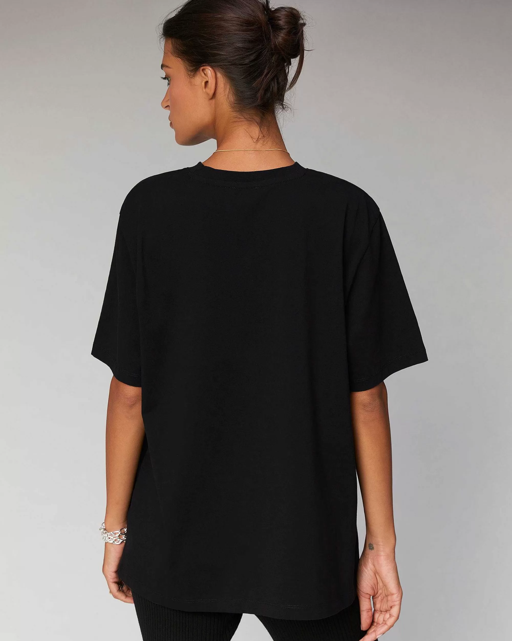 Online FROM FUTURE T-Shirt Col Rond Papillon Noir