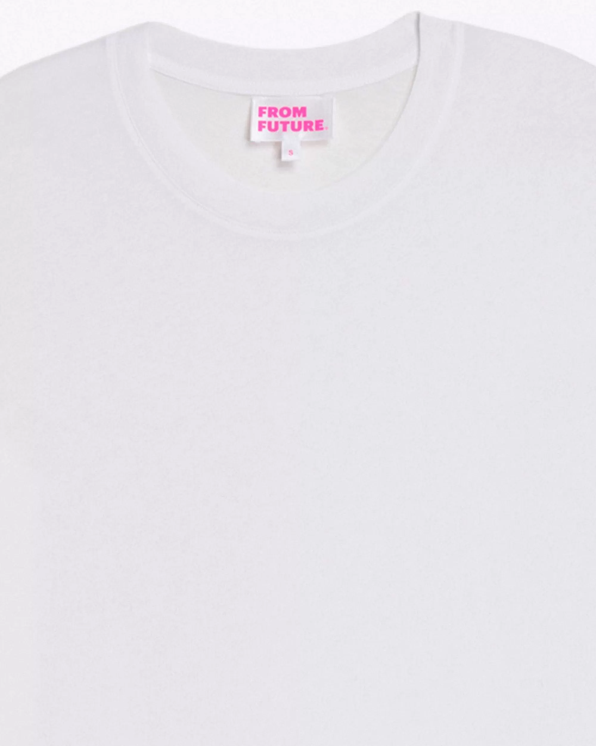 Fashion FROM FUTURE T-Shirt Col Rond Supima Blanc