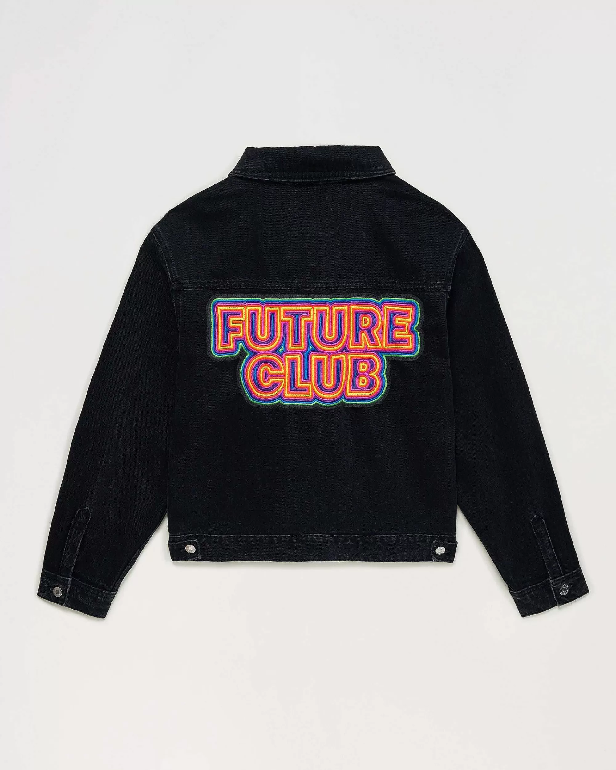 Cheap FROM FUTURE Veste Jean Future Club Neon Noir